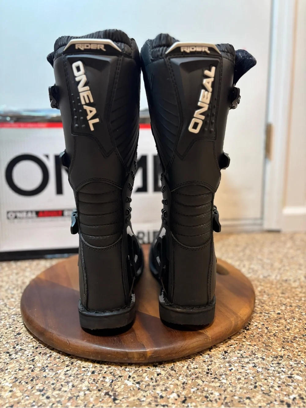 Oneal Rider Pro Size 12 Black Racing Pro Motocross Sport Boots 0325-110 MX